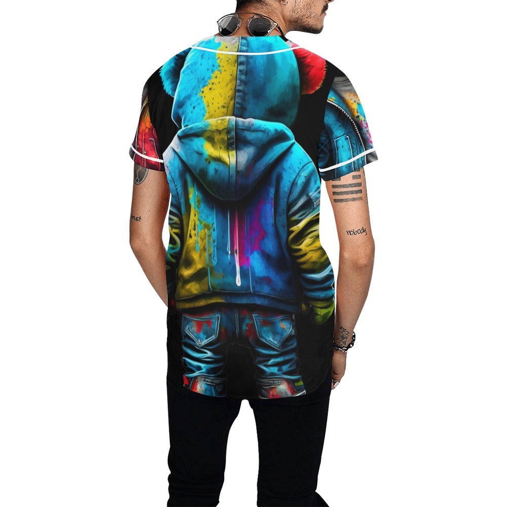 Baseball Jersey Mystery Drip All Over Print for Men